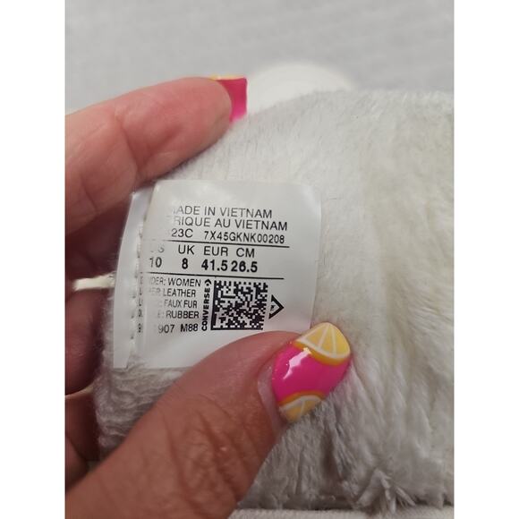 Converse Womens Size 10 Chuck Taylor Street Warmer Ripple High Top White - Picture 9 of 10